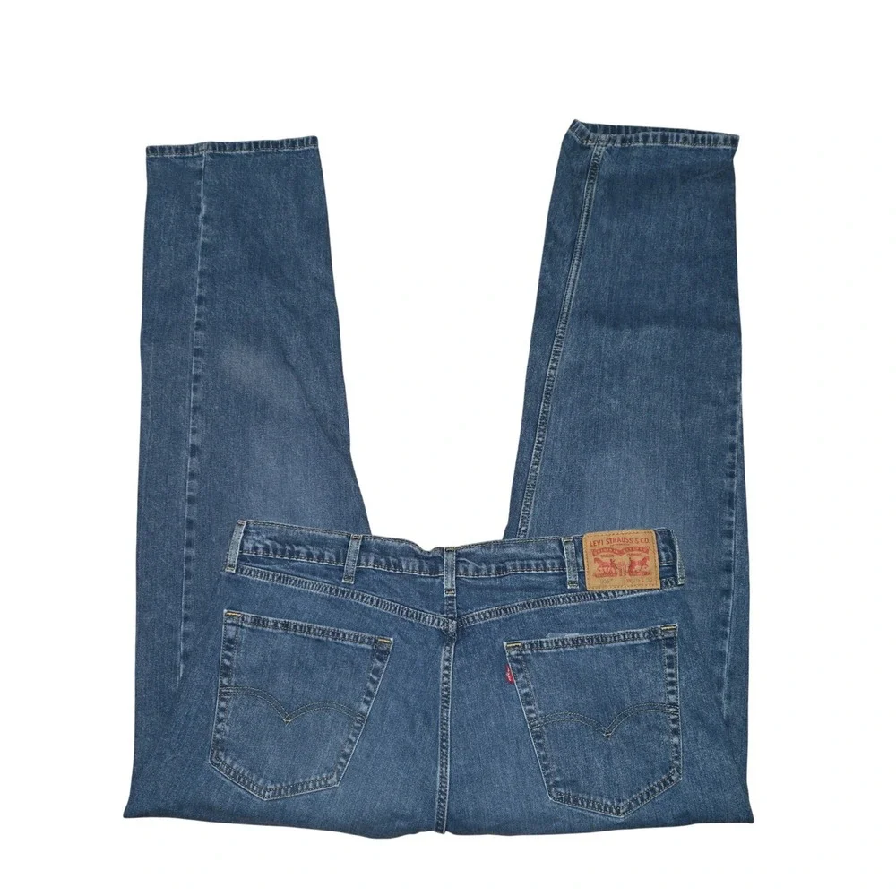 Levi's 505 Regular Fit Jeans Mens 40X32 Blue Straight Leg Stretch Denim